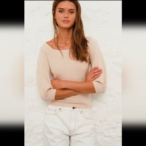 ba&sh Savannah Backless Sweater	- XS - Cream
